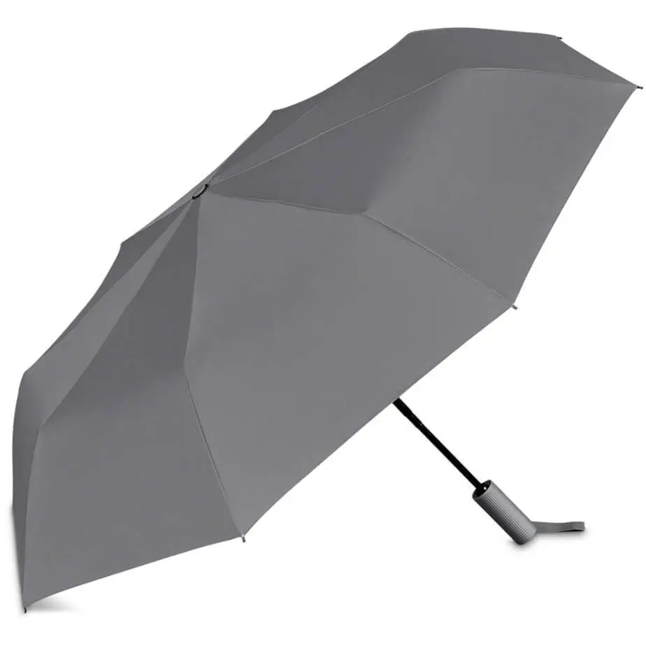 Serendipio Milestone Auto-Open Compact Umbrella Grey Open