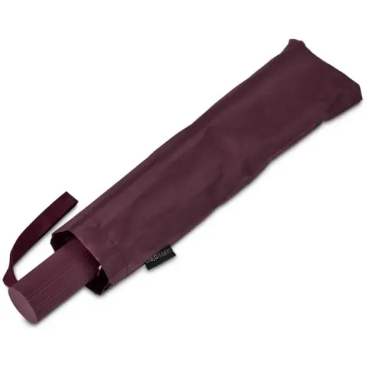 Serendipio Milestone Auto-Open Compact Umbrella Maroon Case