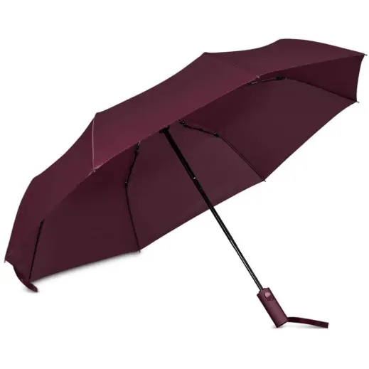 Serendipio Milestone Auto-Open Compact Umbrella Maroon Inner