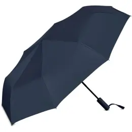 Serendipio Milestone Auto-Open Compact Umbrella Navy Open