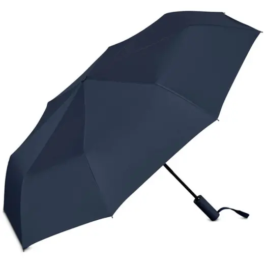 Serendipio Milestone Auto-Open Compact Umbrella Navy Open
