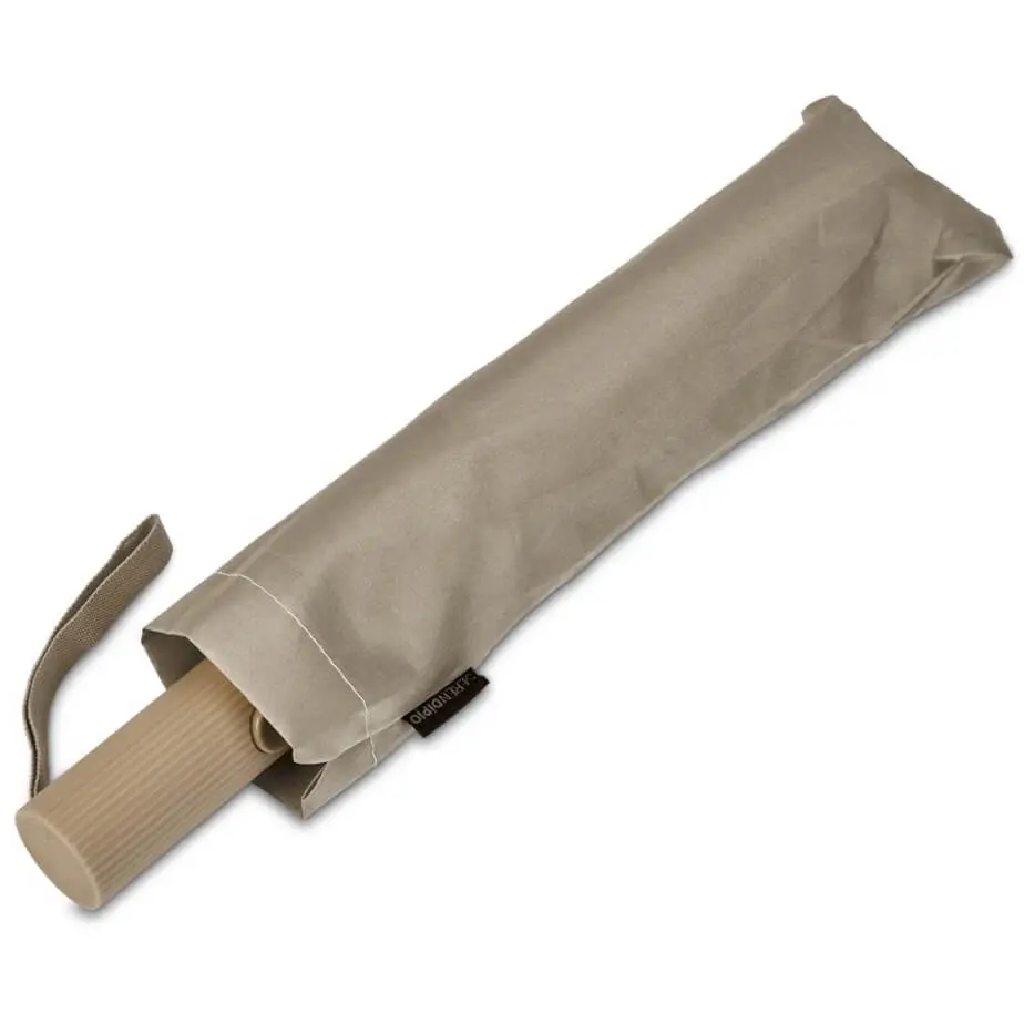 Serendipio Milestone Auto-Open Compact Umbrella Stone Case
