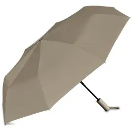 Serendipio Milestone Auto-Open Compact Umbrella Stone Open