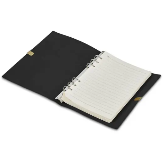 Serendipio Heritage Refillable A5 Ring-Bound Notebook Black Inner