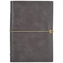 Serendipio Heritage Refillable A5 Ring-Bound Notebook Taupe Front