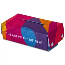 Hoppla Revive RPET Felt Tissue Box Cover Branded Back