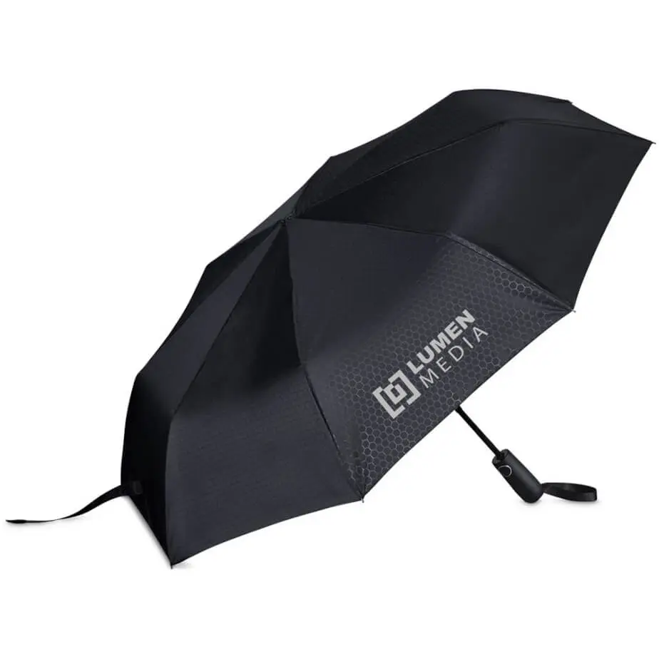 Alex Varga Altura Auto-Open Compact Umbrella Branded