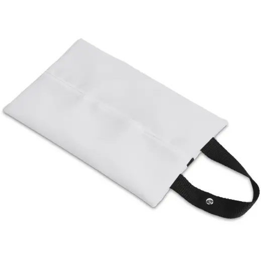 Hoppla Hanki Polyester Travel Tissue Pouch Black Front
