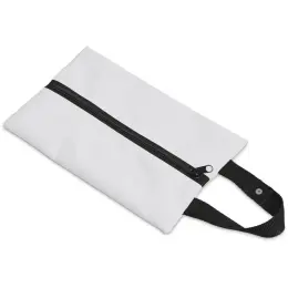 Hoppla Hanki Polyester Travel Tissue Pouch Black Zip