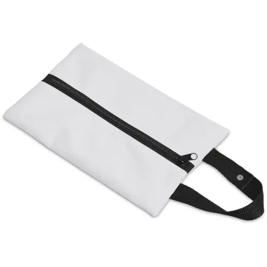 Hoppla Hanki Polyester Travel Tissue Pouch Black Zip