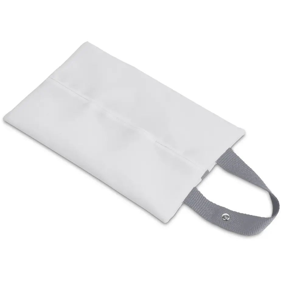 Hoppla Hanki Polyester Travel Tissue Pouch Grey Front