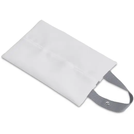 Hoppla Hanki Polyester Travel Tissue Pouch Grey Front