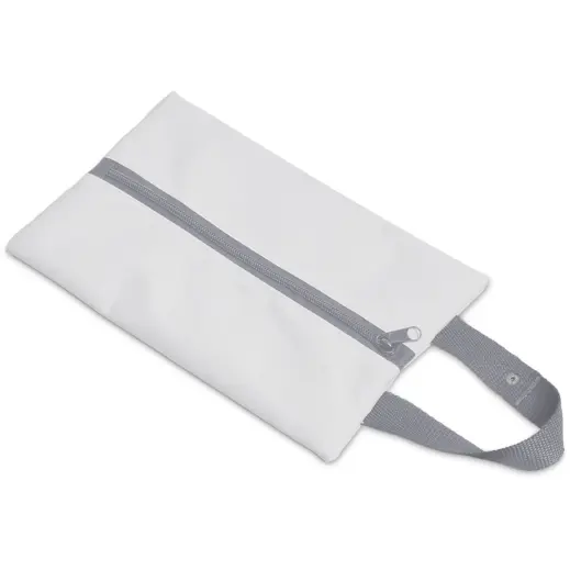 Hoppla Hanki Polyester Travel Tissue Pouch Grey Zip
