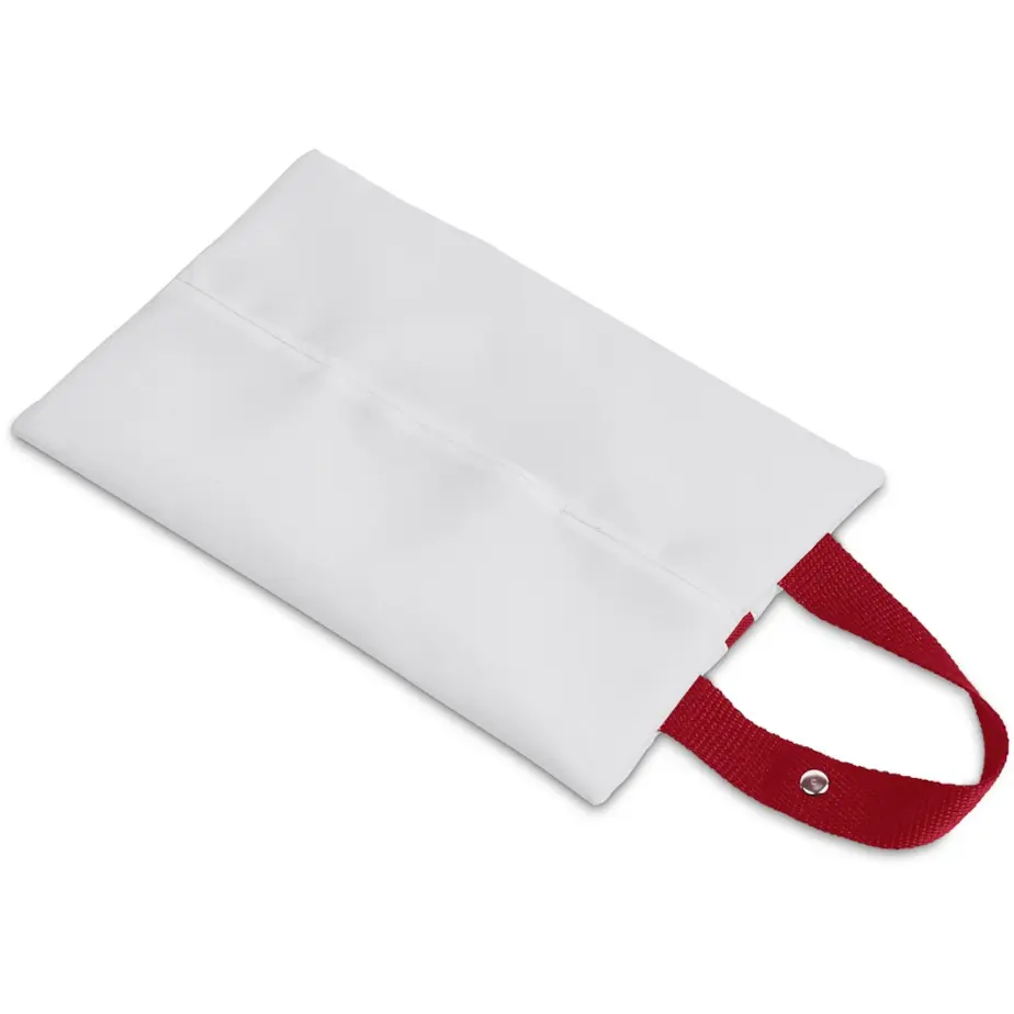 Hoppla Hanki Polyester Travel Tissue Pouch Red Front