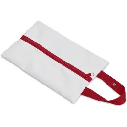 Hoppla Hanki Polyester Travel Tissue Pouch Red Zip