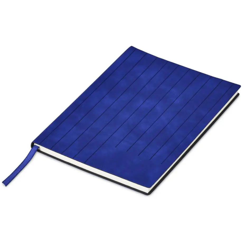 Altitude Pinstripe A5 Soft Cover Notebook Blue