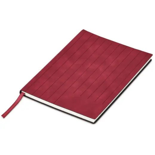 Altitude Pinstripe A5 Soft Cover Notebook Red