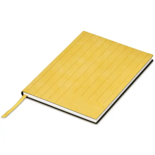 Altitude Pinstripe A5 Soft Cover Notebook Yellow