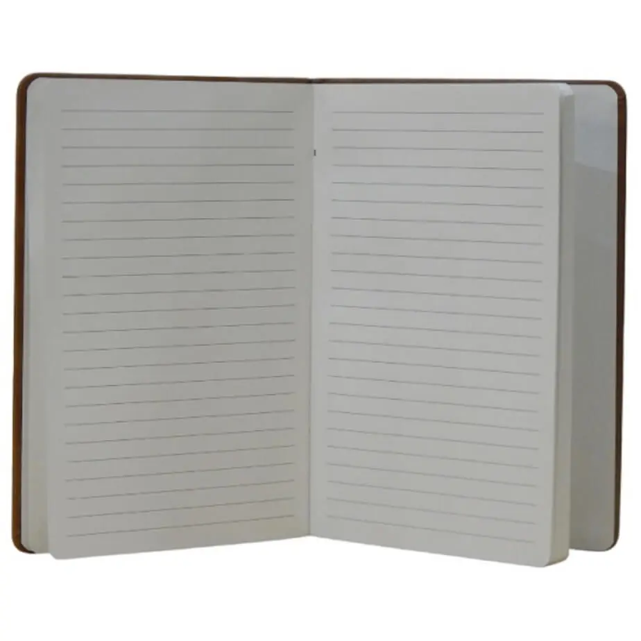 A5 Vegan Leather Espresso Set Notebook Open