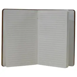 A5 Vegan Leather Espresso Set Notebook Open