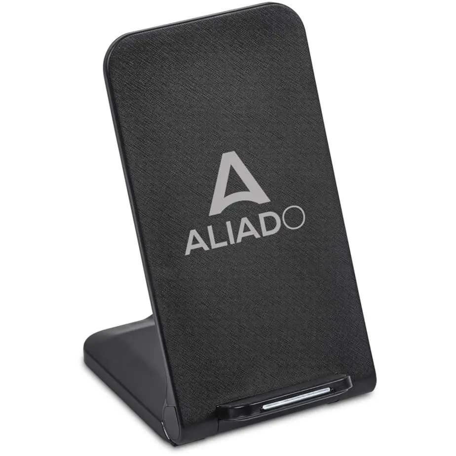 Swiss Cougar Krakow Wireless Charging Phone Stand Branded Angle