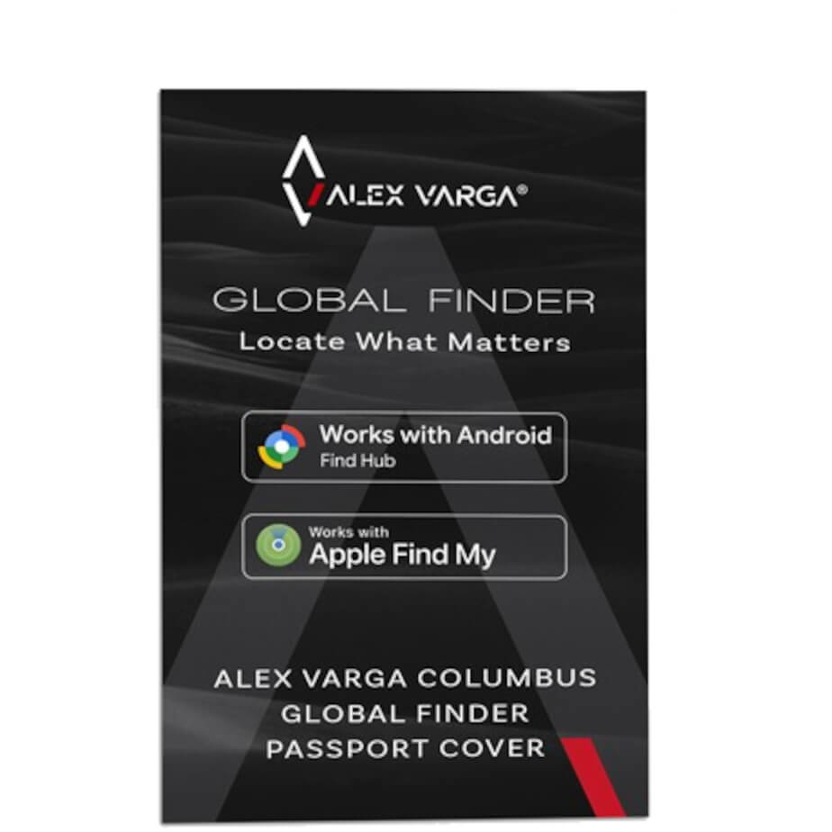 Alex Varga Columbus Global Finder Passport Cover Info Card