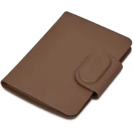 Alex Varga Columbus Global Finder Passport Cover Tan Closed Unbranded