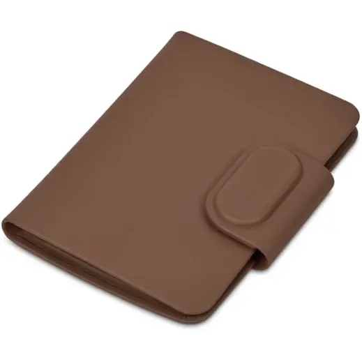Alex Varga Columbus Global Finder Passport Cover Tan Closed Unbranded