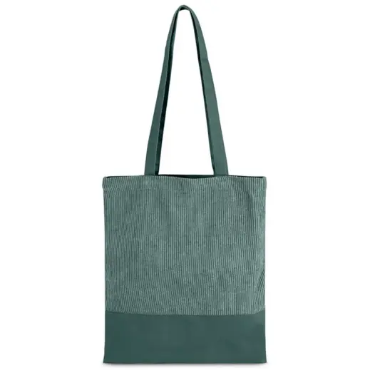 Serendipio Milestone Corduroy & Cotton Shopper Dark Green