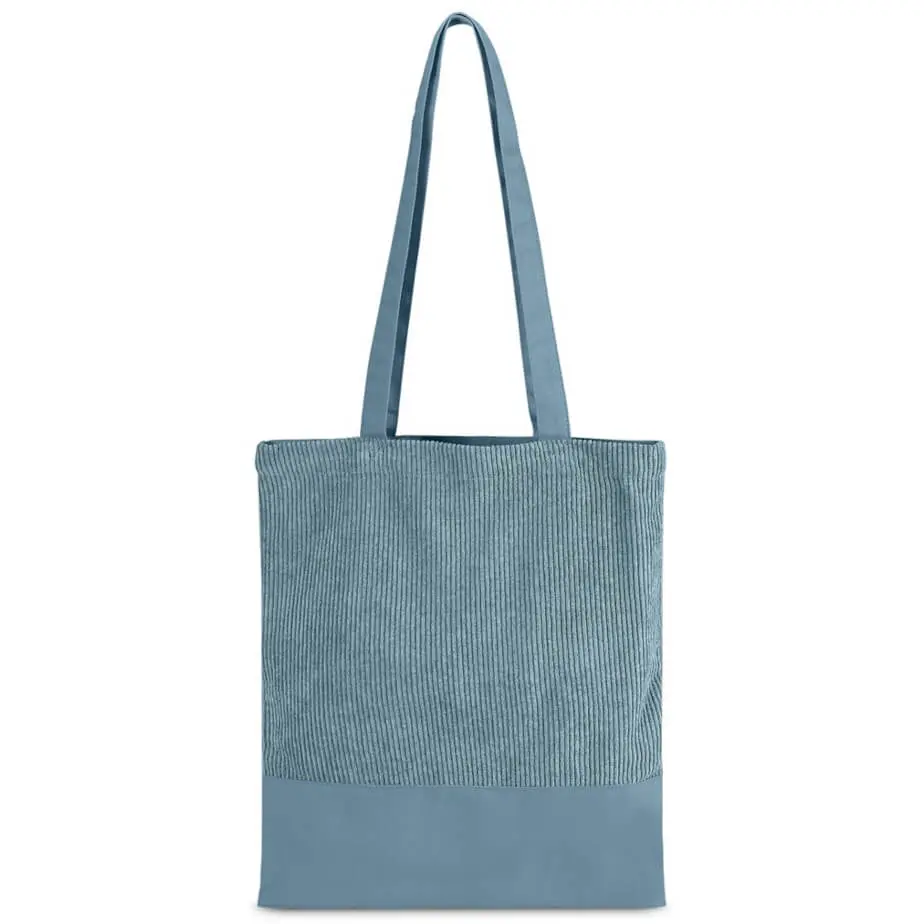 Serendipio Milestone Corduroy & Cotton Shopper Dusty Teal