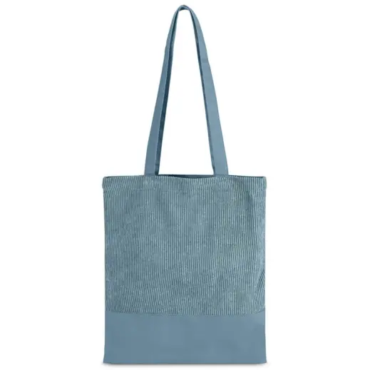Serendipio Milestone Corduroy & Cotton Shopper Dusty Teal