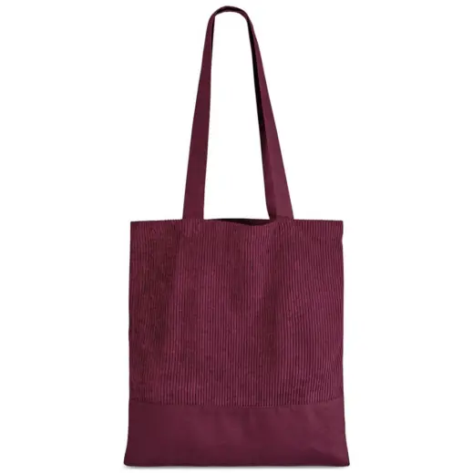 Serendipio Milestone Corduroy & Cotton Shopper Maroon