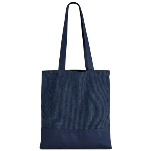 Serendipio Milestone Corduroy & Cotton Shopper Navy