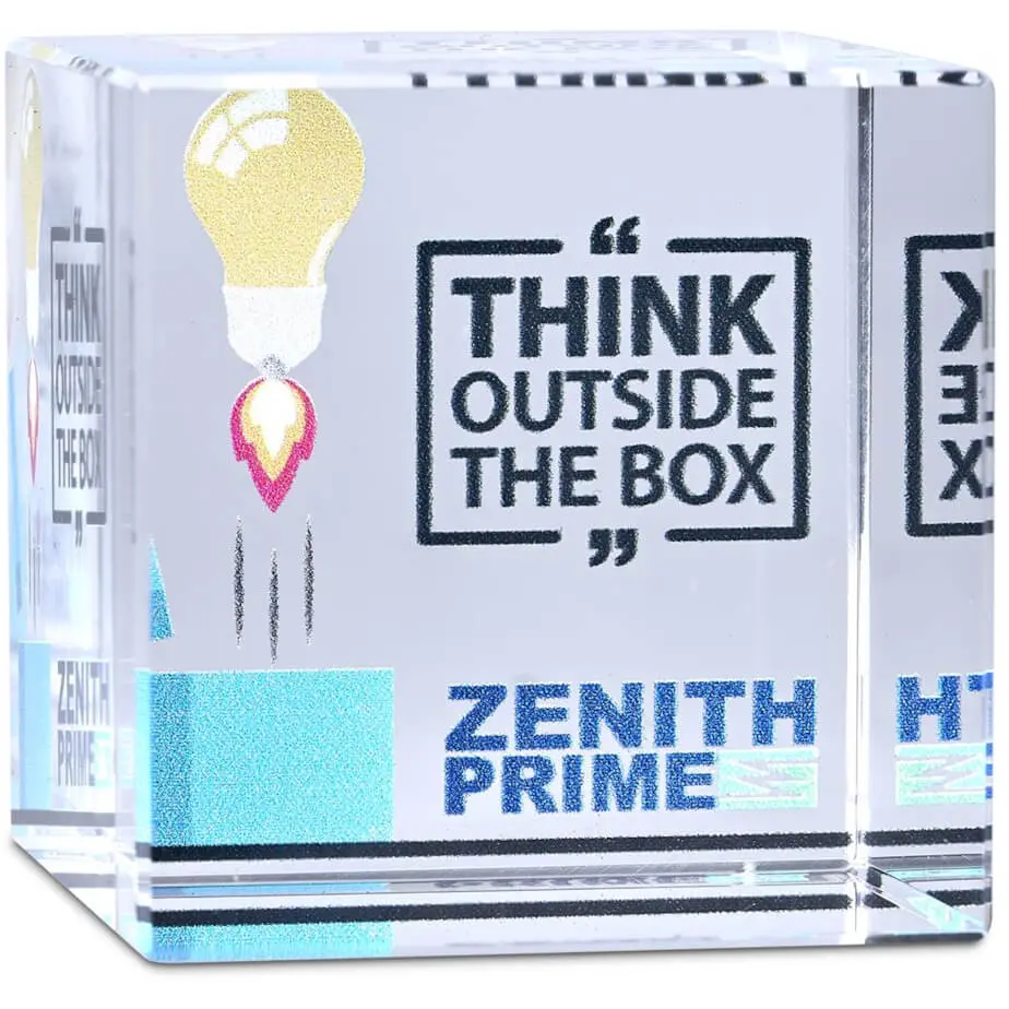 Altitude Crystal Cube Mini Award Branded