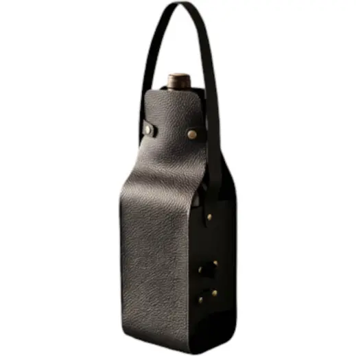 Wine Bottle Carrier Tote Black Display