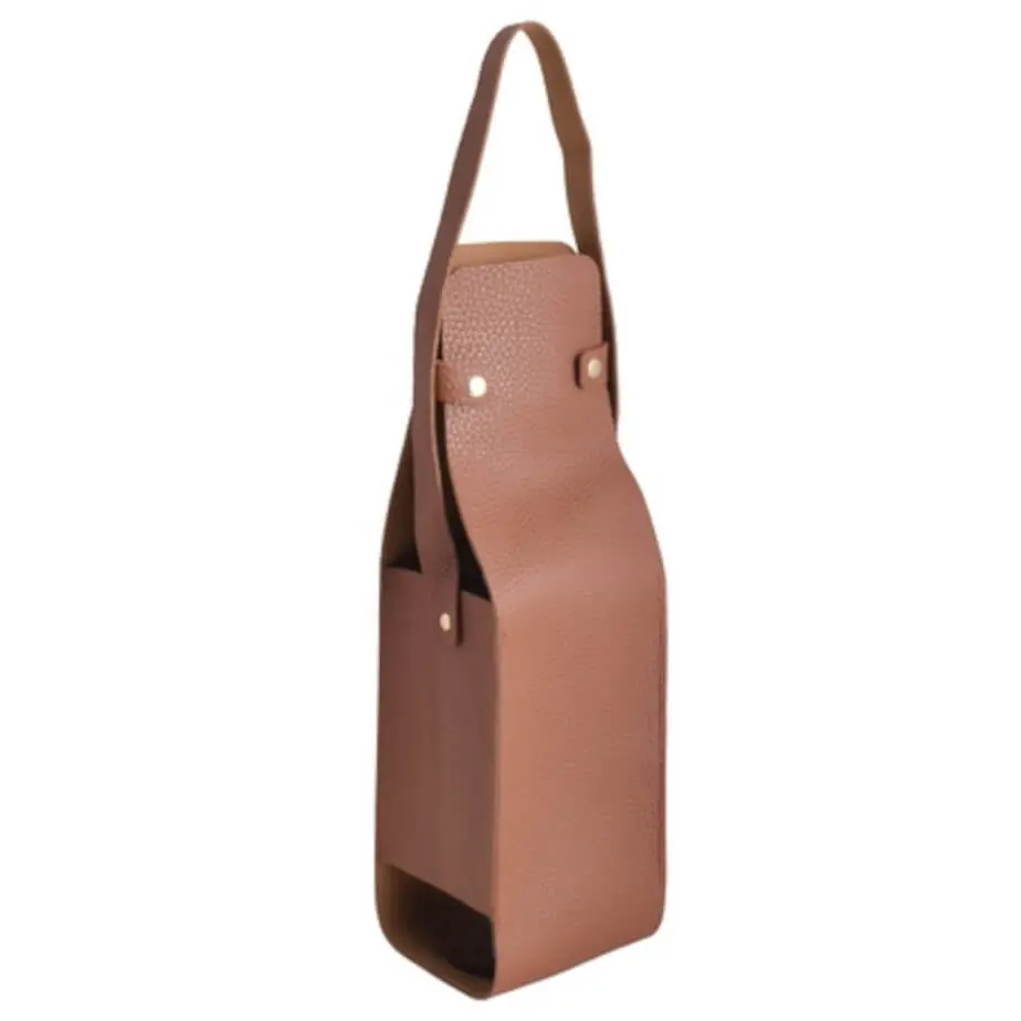 Wine Bottle Carrier Tote Tan