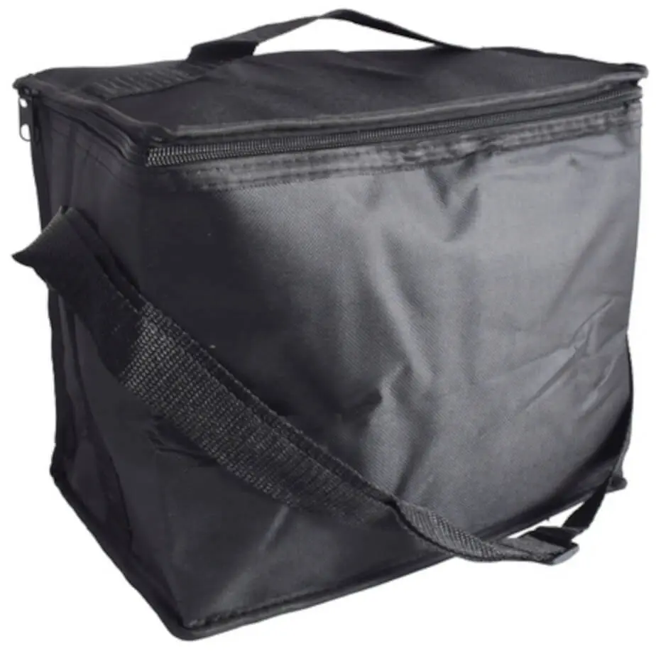 Pack-and-Go 12-Can Cooler Bag Black Display