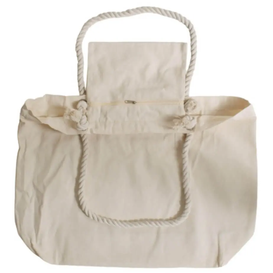 Harbor Rope 280g Tote Bag Natural Open