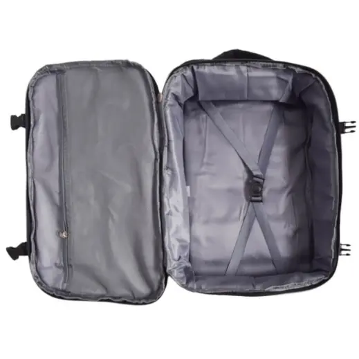 Transit Travel Backpack Black Open X-Straps