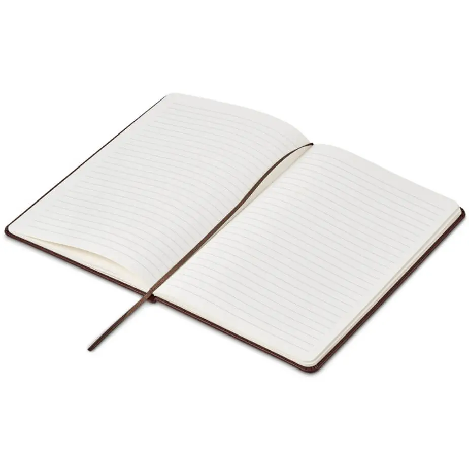 Altitude Remata A5 Hard Cover Notebook Brown Open