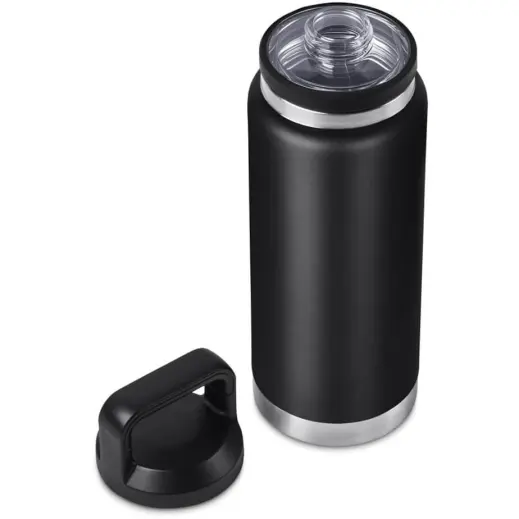 Urban Terrain Namaqua Stainless Steel Vacuum Water Bottle Black Open Lid