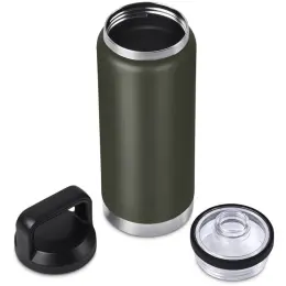 Urban Terrain Namaqua Stainless Steel Vacuum Water Bottle Military Green Open Display