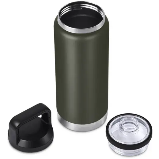 Urban Terrain Namaqua Stainless Steel Vacuum Water Bottle Military Green Open Display