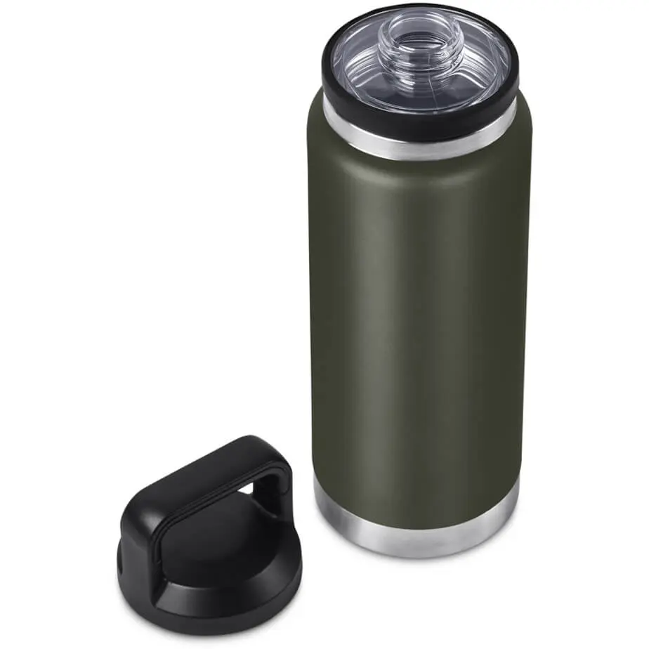 Urban Terrain Namaqua Stainless Steel Vacuum Water Bottle Military Green Open Lid