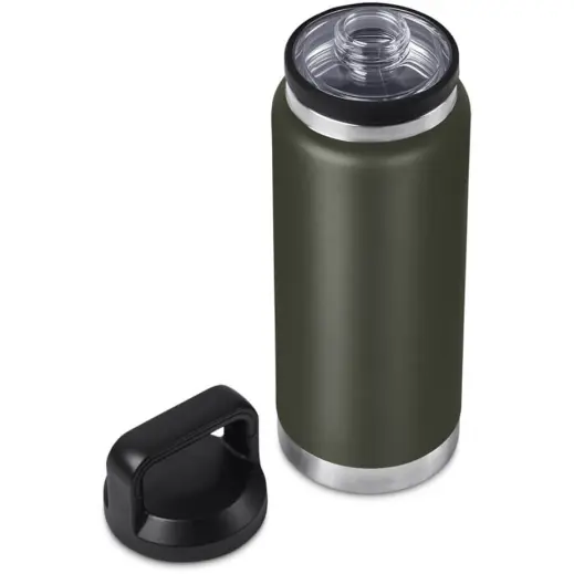 Urban Terrain Namaqua Stainless Steel Vacuum Water Bottle Military Green Open Lid