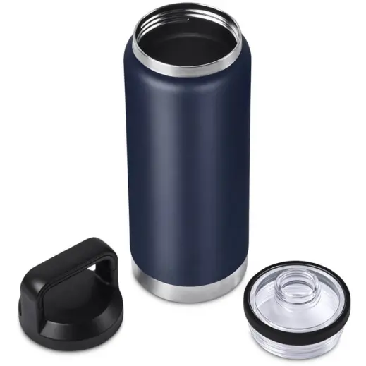 Urban Terrain Namaqua Stainless Steel Vacuum Water Bottle Navy Open Display