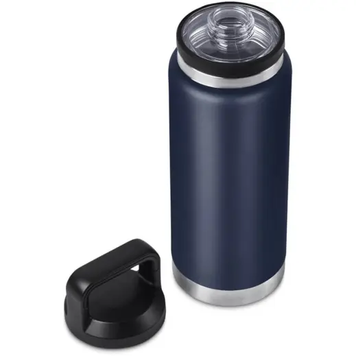 Urban Terrain Namaqua Stainless Steel Vacuum Water Bottle Navy Open Lid