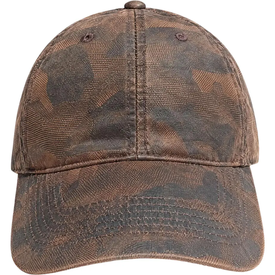 FWRD Oilskin Camo Cap Choc Front