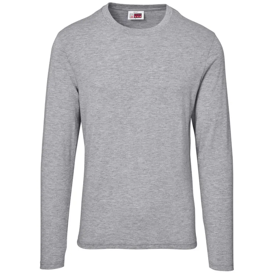 Mens Long Sleeve Arizona T-Shirt Grey