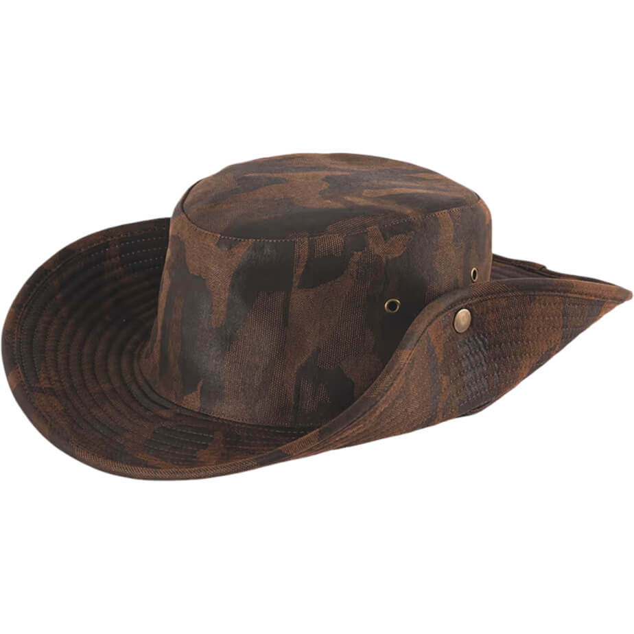 FWRD Oilskin Camo Bush Hat Choc Clips